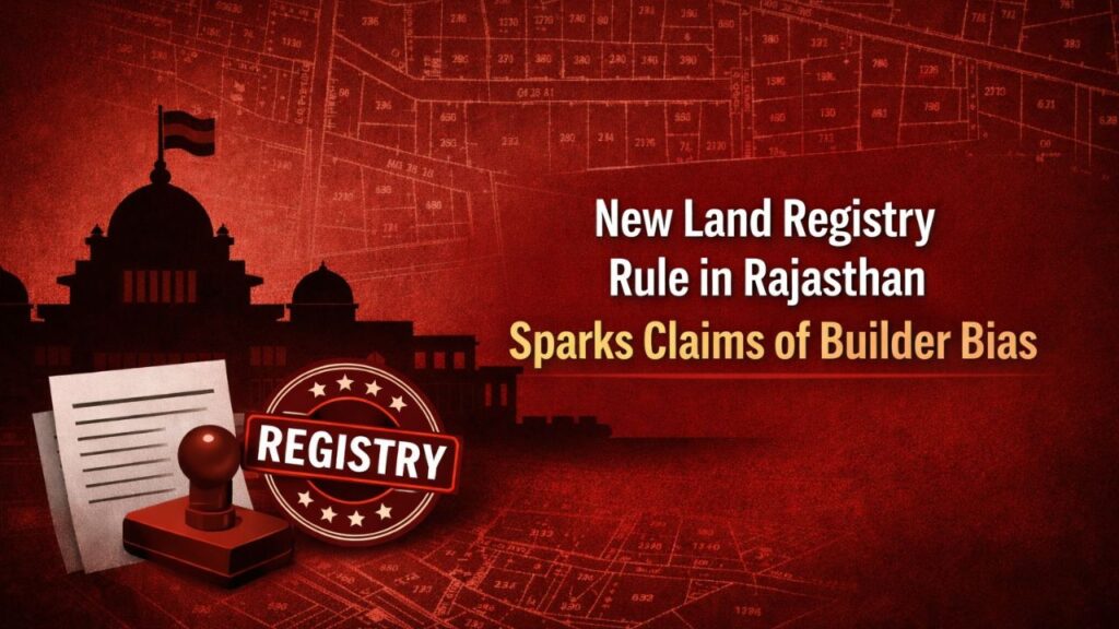 New Land Registry Rule in Rajasthan Sparks Claims of Builder Bias