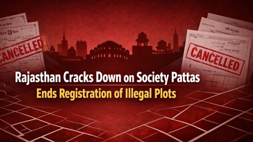 Rajasthan Cracks Down on Society Pattas Ends Registration of Illegal Plots