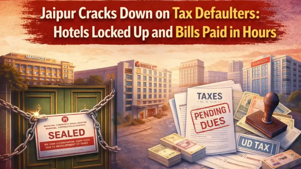 Jaipur Cracks Down on Tax Defaulters Hotels Locked Up and Bills Paid in Hours
