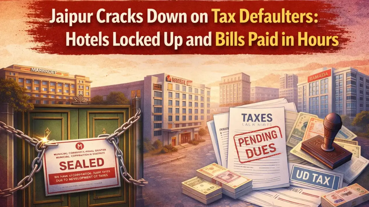 Jaipur Cracks Down on Tax Defaulters Hotels Locked Up and Bills Paid in Hours