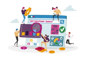 Organic search results on Google showing SEO driven website rankings without paid ads