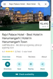 Optimised Google Business Profile with posts photos and reviews increasing hotel engagement and bookings