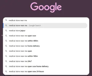 Google search results for near me queries showing local businesses ranking through local SEO optimisation
