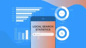 Local SEO statistics showing high conversion rates from near me searches and customer visit behaviour